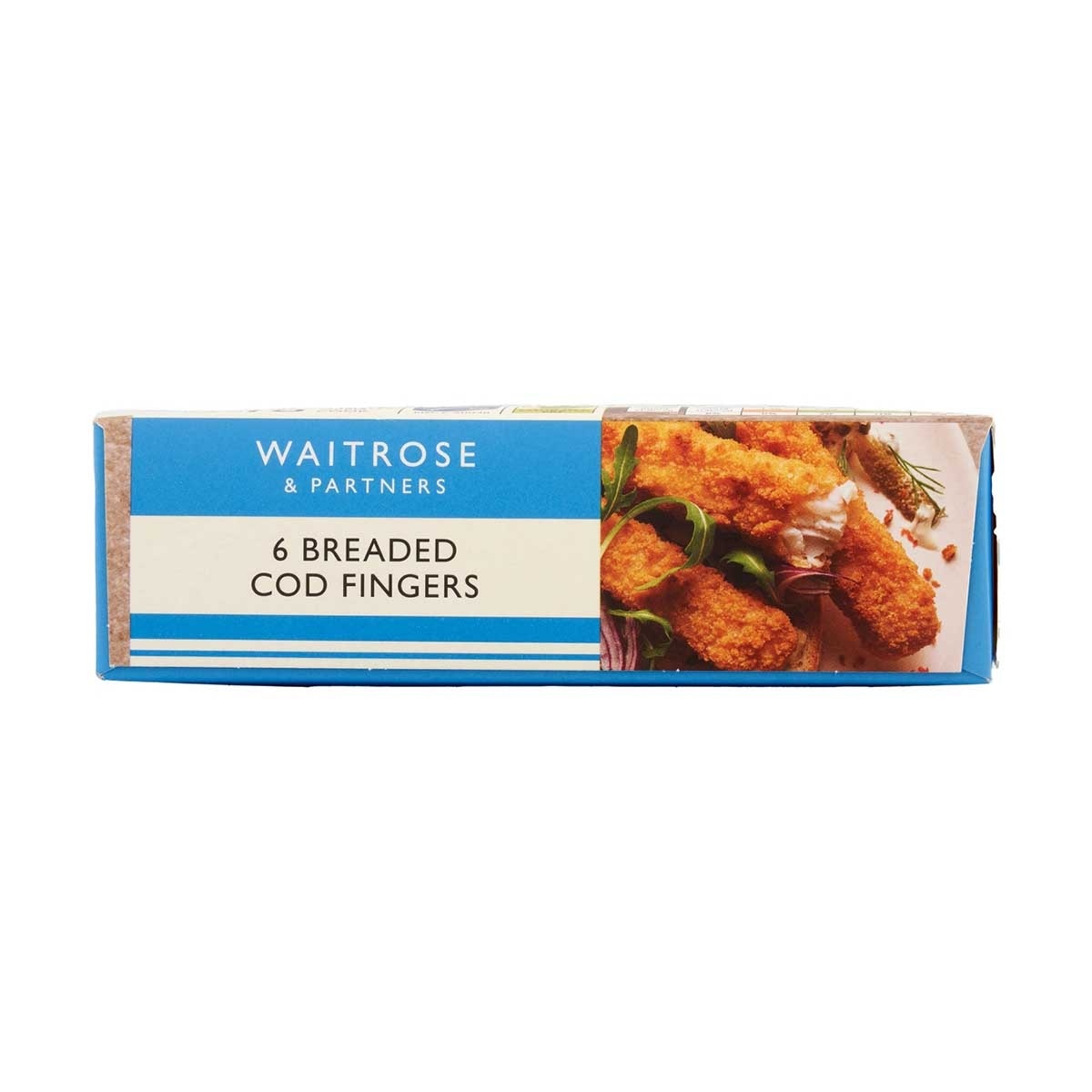WAITROSE 6 Breaded Chunky Cod Fingers(frozen-18°c)