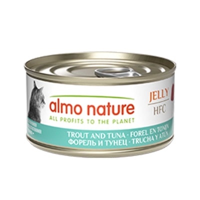 ALMO NATURE - Hfc Cat Food Jelly Trout And Tuna