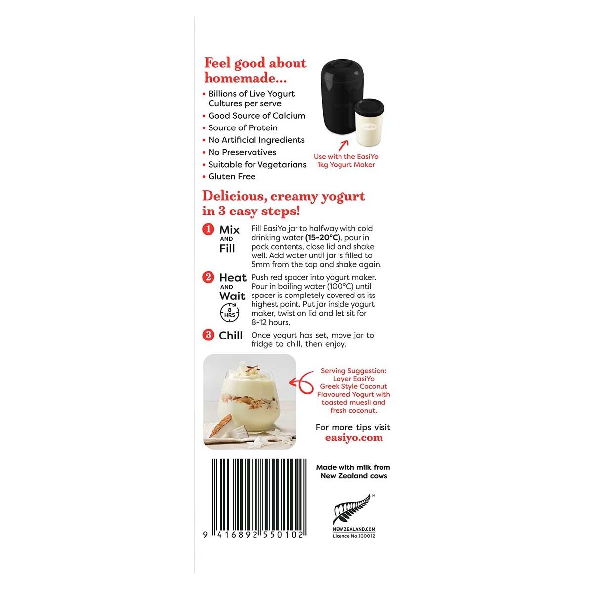 EASIYO Yog Mix-greek Sty Coconut Bits