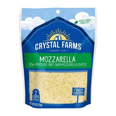 CRYSTAL FARMS Finely Shredded Mozzarella