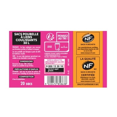 CASINO Trash Bags 30l