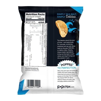 POPCHIPS Sea Salt Potato Chips