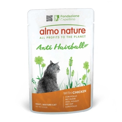 ALMO NATURE Cat Wet Food Anti Hairball - Chicken