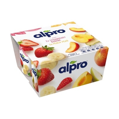 ALPRO SOYA Soya Smth 2 Peach 2 Stawberry(chilled 0-4°c)