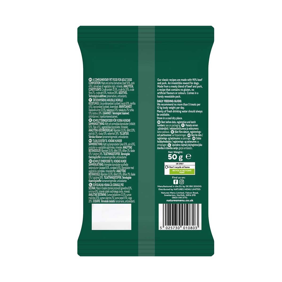 NATURES MENU 狗牛肉小食 image