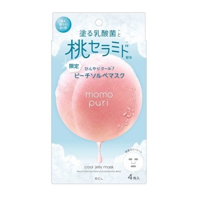 BCL BCL MOMO PURI 蜜桃冰感保濕啫喱面膜4片