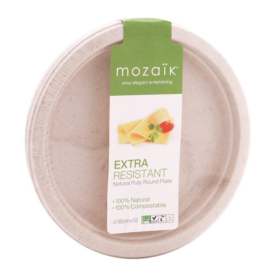 MOZAIK Mozaik Pulp Round Plate 18cm