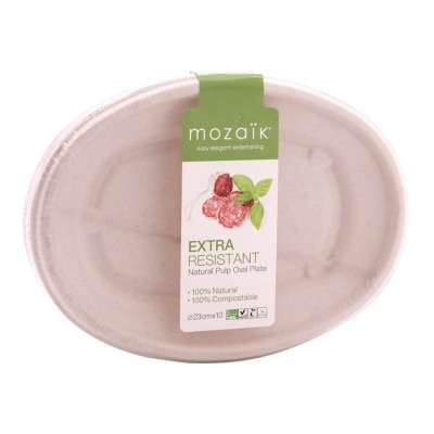 MOZAIK Mozaik Pulp Oval Plate 23x16.5cm