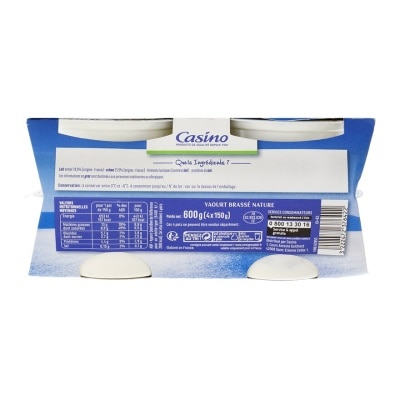 CASINO Natural Greek Yogurts [france](chilled 0-4°c)