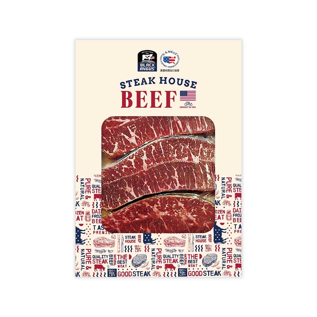 STEAK HOUSE 美國安格斯ｑ版牛扒[美國](急凍 -18°c)