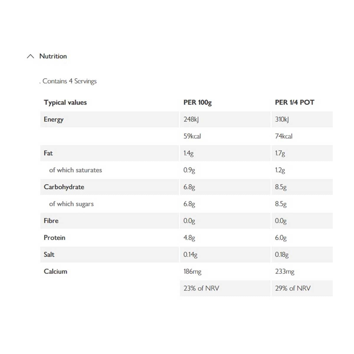 ESSENTIAL WAITROSE 低脂原味乳酪[英國] (冷凍 0-4°c)