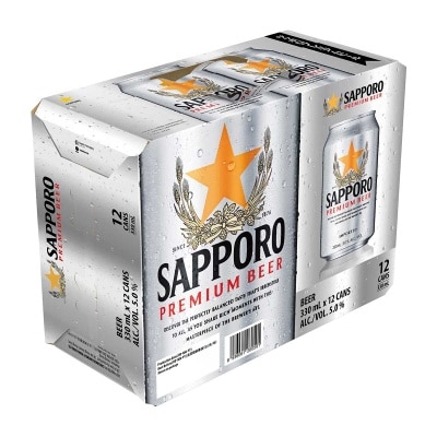 Sapporo Beer 12 Can