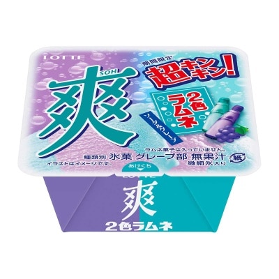 JAPAN LOTTE Soh Soda &grape Flv Fz Confection