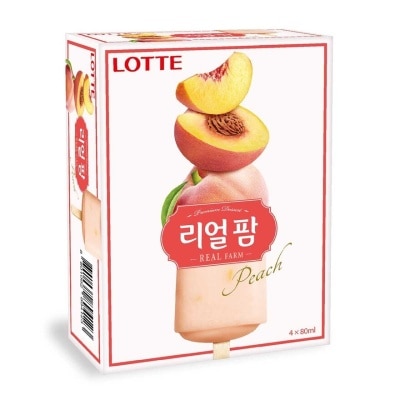 LOTTE Real Farm Peach Ice Bar Mp