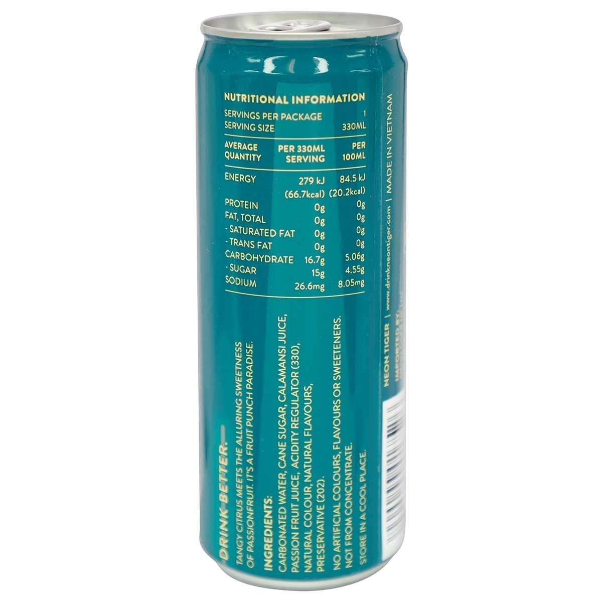 NEON TIGER 百香果和柑橘真果汁梳打