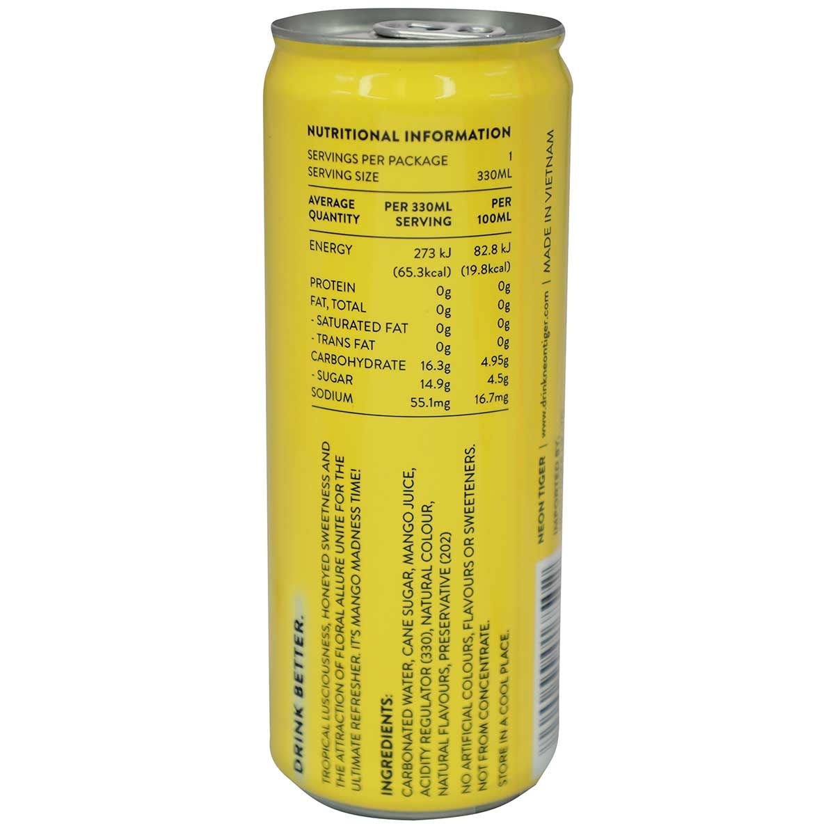 NEON TIGER 湄公香芒果真果汁梳打