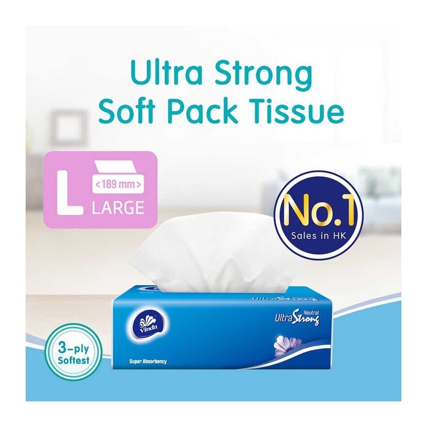 VINDA Ultra Strong 3ply Softpack  (random Pick For Cartoon/ Normal Pack)