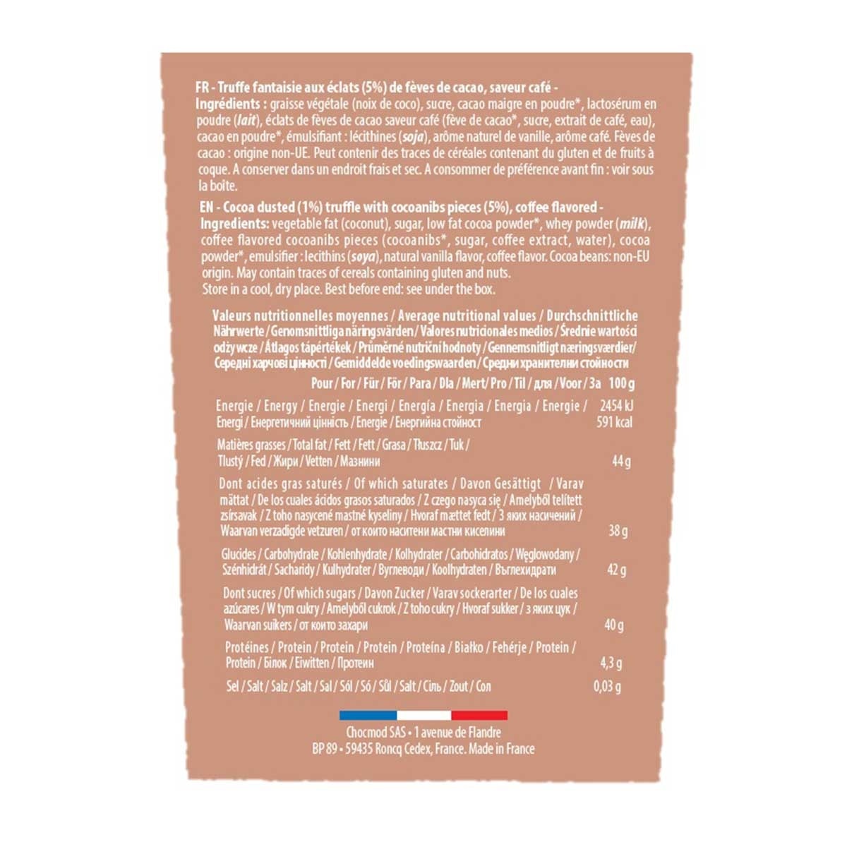 CHOCMOD Cappuccino Truffles Chocolate