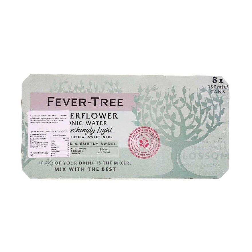 Fever Tree Light Eldrflwr Tonic Water