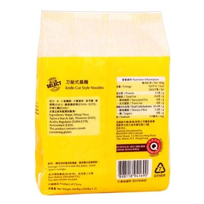 SELECT佳之選 刀削式扁麵
