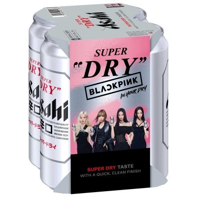 朝日 巨罐裝啤酒四罐裝 (新舊包裝隨機發送)