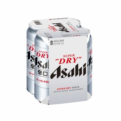 朝日 - 啤酒4巨罐裝"包裝隨機"