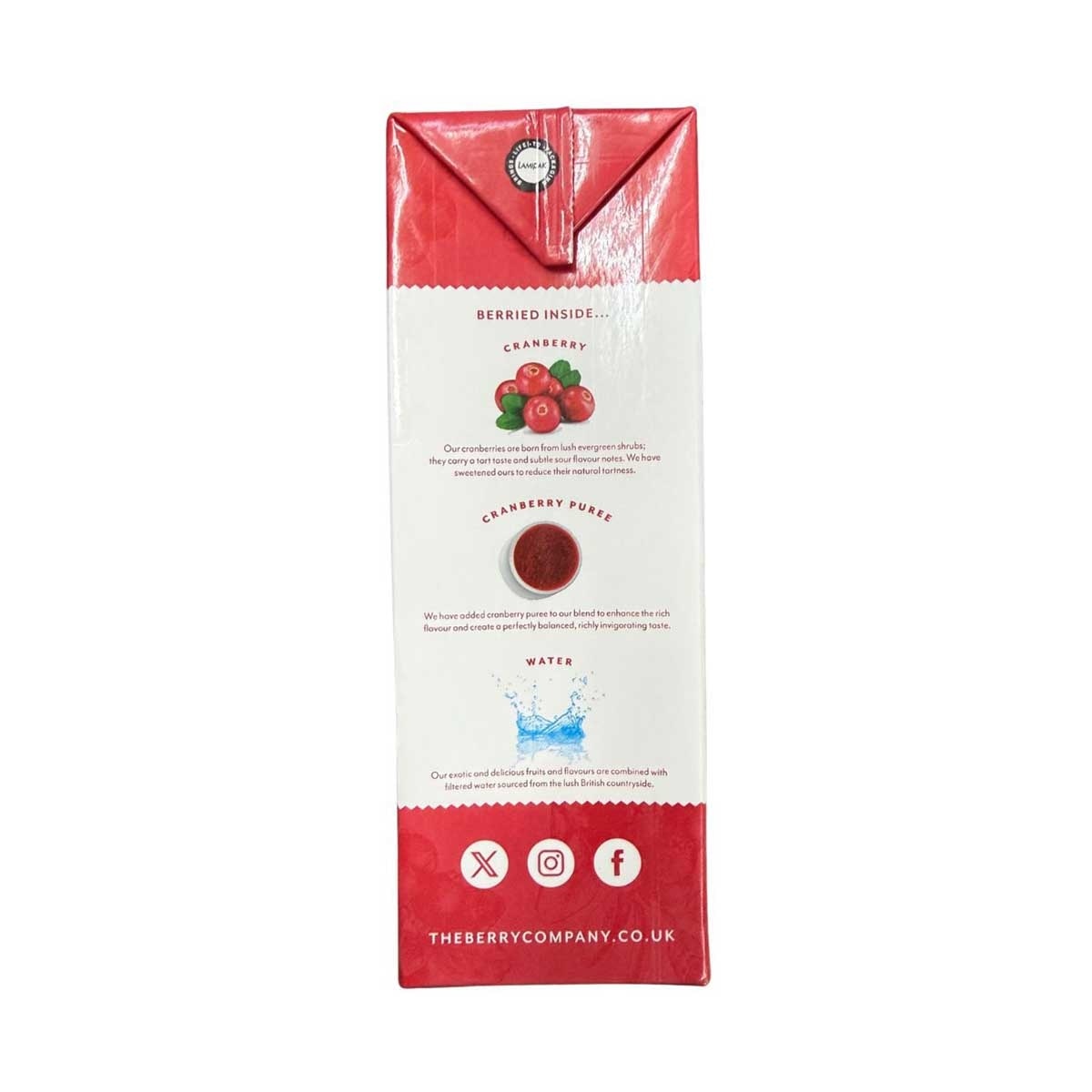 THE BERRY COMPANY Cranberry Juice