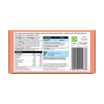 WAITROSE 急凍泰式魚餅[英國](急凍 -18°c)