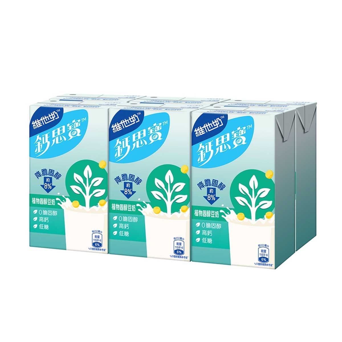維他奶鈣思寶 高鈣植物固醇豆奶 250ml*6