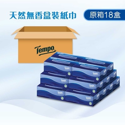 TEMPO得寶 Tempo X Miffy 限定版-盒裝紙巾天然無味- 電商版 18盒裝(新舊包裝隨機出貨)