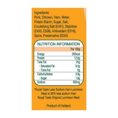 皇滋味 減鹽火腿午餐肉