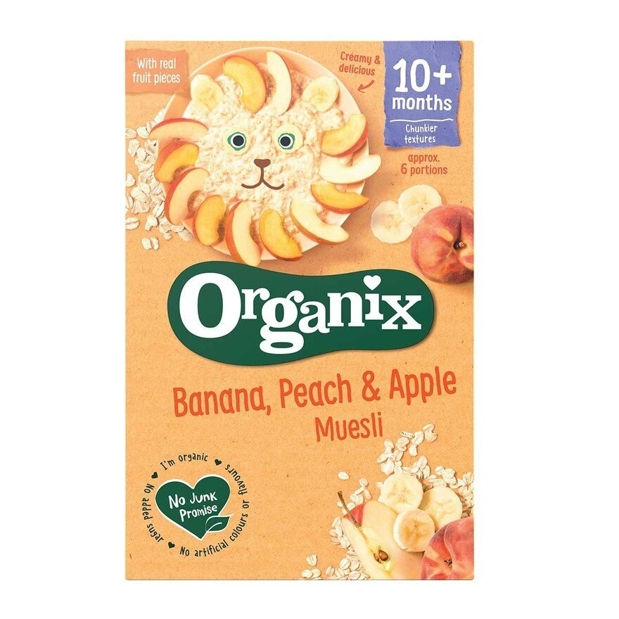 ORGANIX Org Apple Peach Banana Muesli 10m+