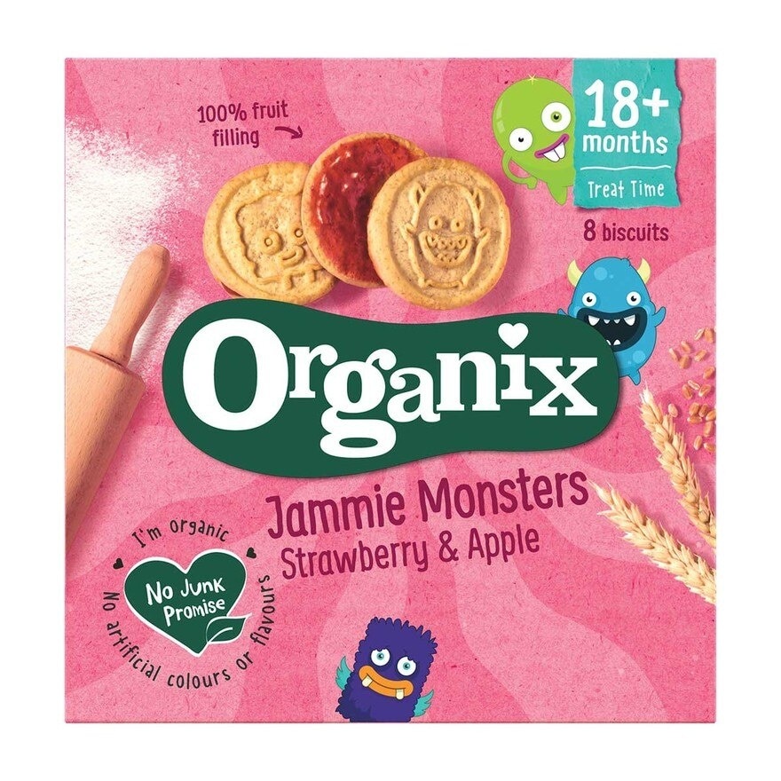 ORGANIX Org Jammie Monsters Biscuits 18m+