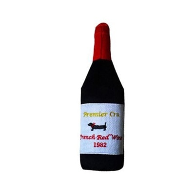 DOGGIE GOODIE Dog Soft Toy Premier Cru Red Wine