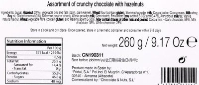 AVELLO 榛子雑錦朱古力禮盒２０粒裝