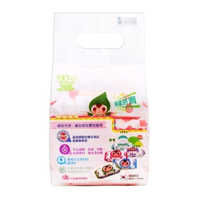 SOONDOONGI Soondoongi Fragrance Free Baby Wipes 20s X 4