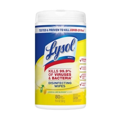 LYSOL Lysol Disinfecting Wipes - Lemon And Lime Blossom 80ct (random Pick)