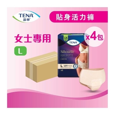 TENA Lady Pants Plus Large 4x8's (case)