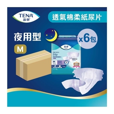 添寧 透氣棉柔成人紙尿片夜用型 中碼 (6包優惠裝)