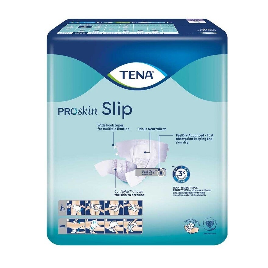 TENA Maxi Slip Diaper Large 6x9's (case Pack)