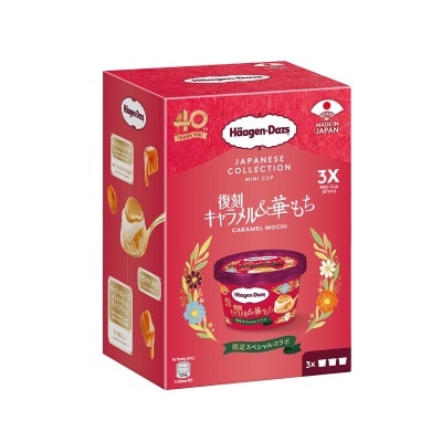 HAAGEN-DAZS 復刻焦糖麻糬雪糕迷你杯３杯裝