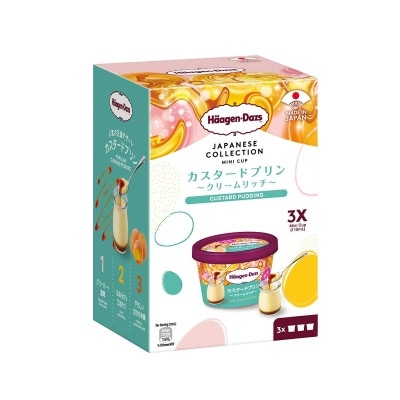 HAAGEN-DAZS 焦糖布丁雪糕迷你杯３杯裝