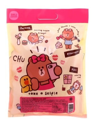 SANRIO Line Friends Ice Cream Cone Marshmallow (strawberry Flavor) - Family Pack