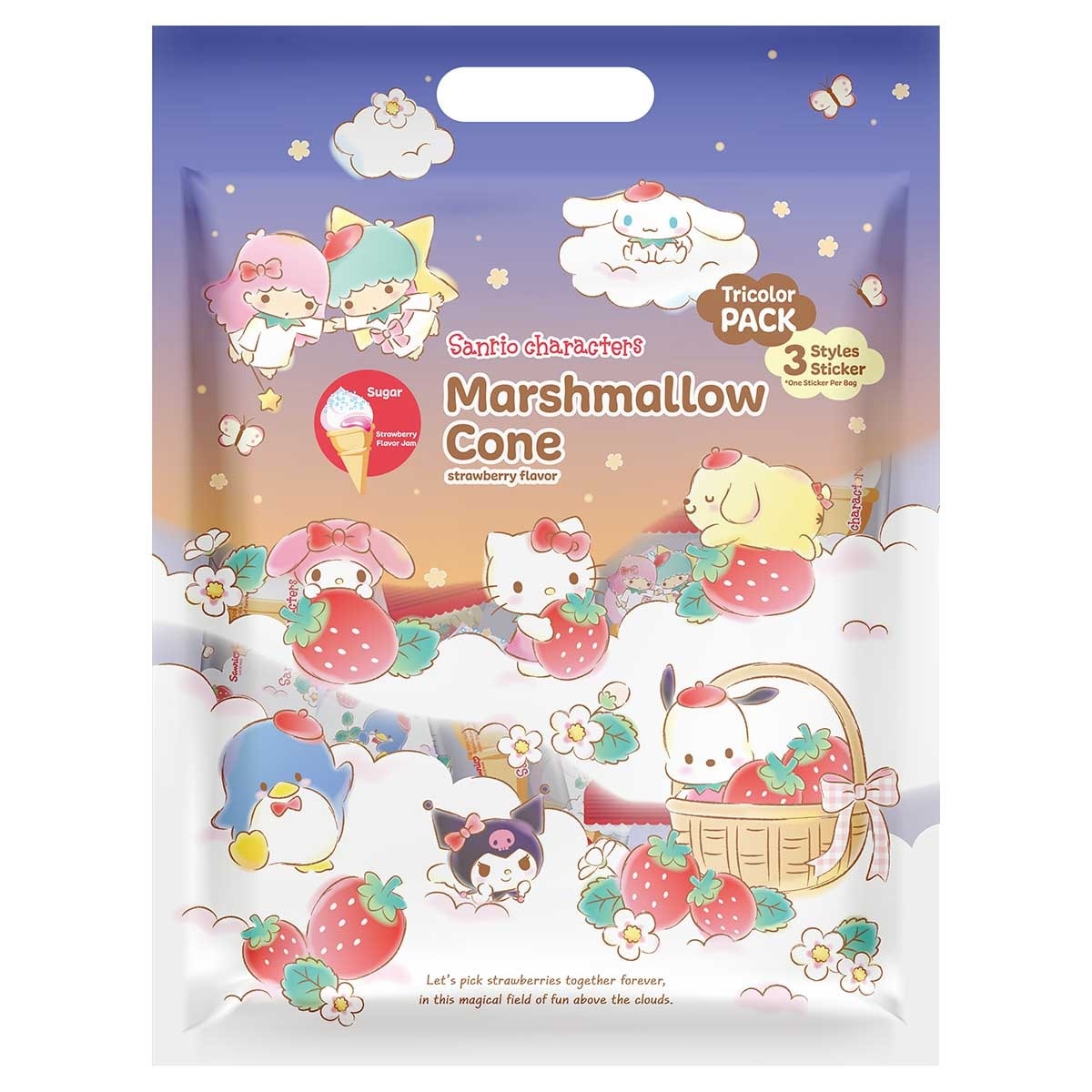 SANRIO IC CONE MARSHMALLOW(STRAWBERRY FLV)