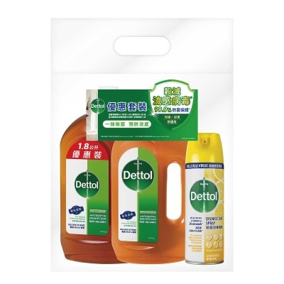 DETTOL Dettol Antiseptic Liquid 1.8+1.2l+gift (random Free Gift)
