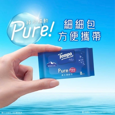 TEMPO Pure Wet Wipes Mini 6s