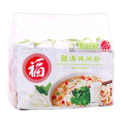 福字 雞湯味即食米粉（５包裝）