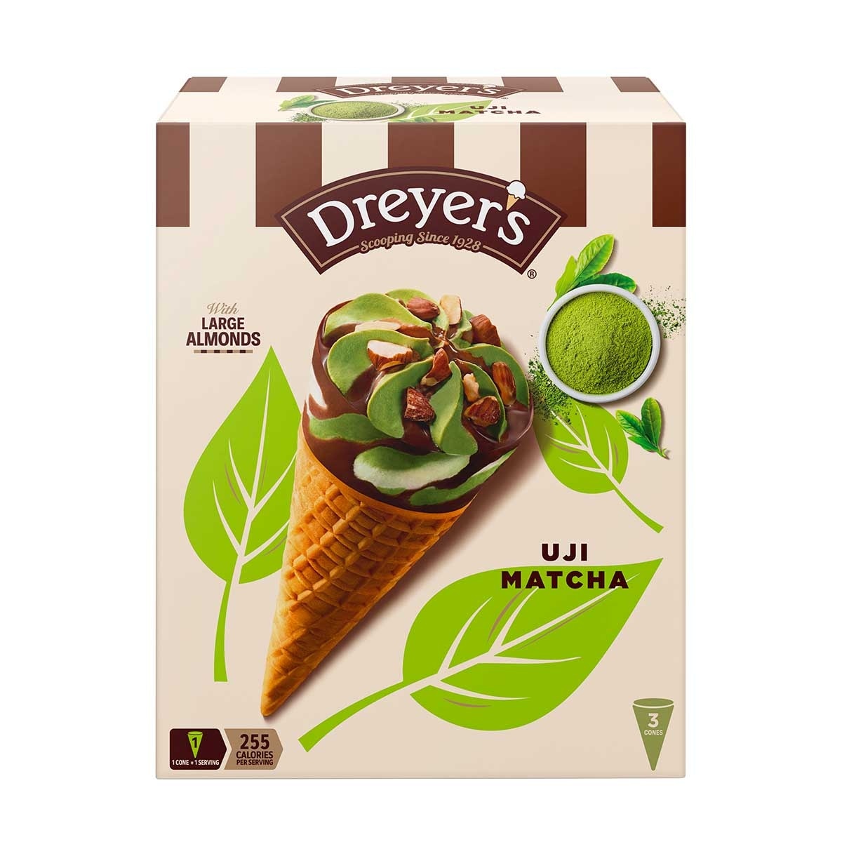 DREYER'S Dc Uji Matcha Twist Cone Mp (Packaging random pick)