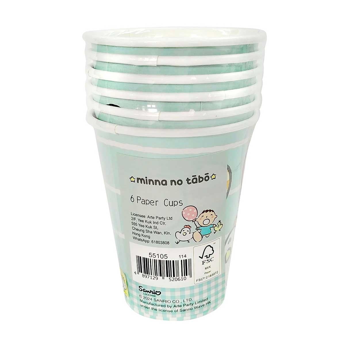 SANRIO Minna No Tabo-paper Cups (fsc)