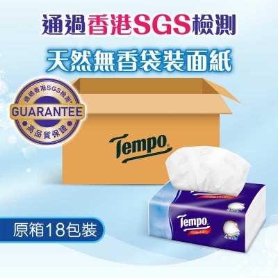 TEMPO Tempo Softpack Neutral 4ply Tissue 18s